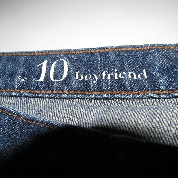 Ann Taylor LOFT Boyfriend Dark Wash Jeans Size 10 - Picture 5 of 6